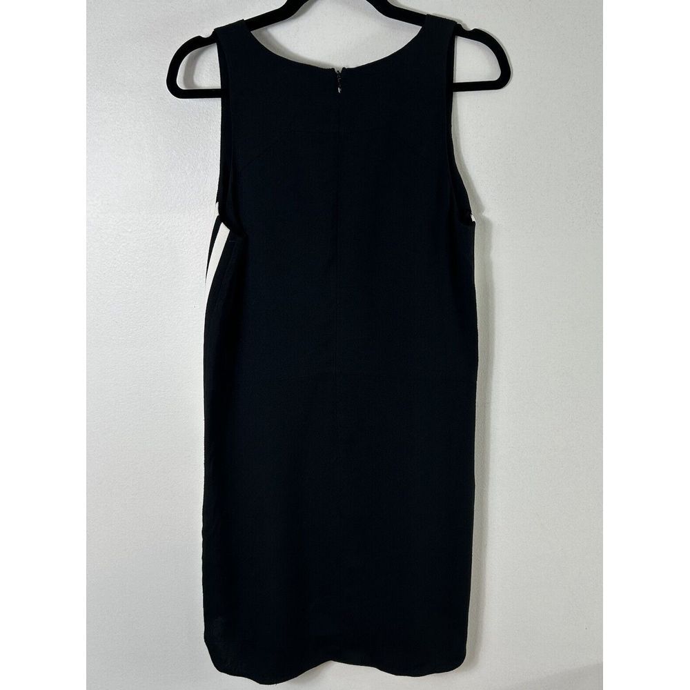 Rebecca Minkoff Black Pink Sleeveless White Striped Sides Short Tank Dress Sz 6 - Picture 3 of 14